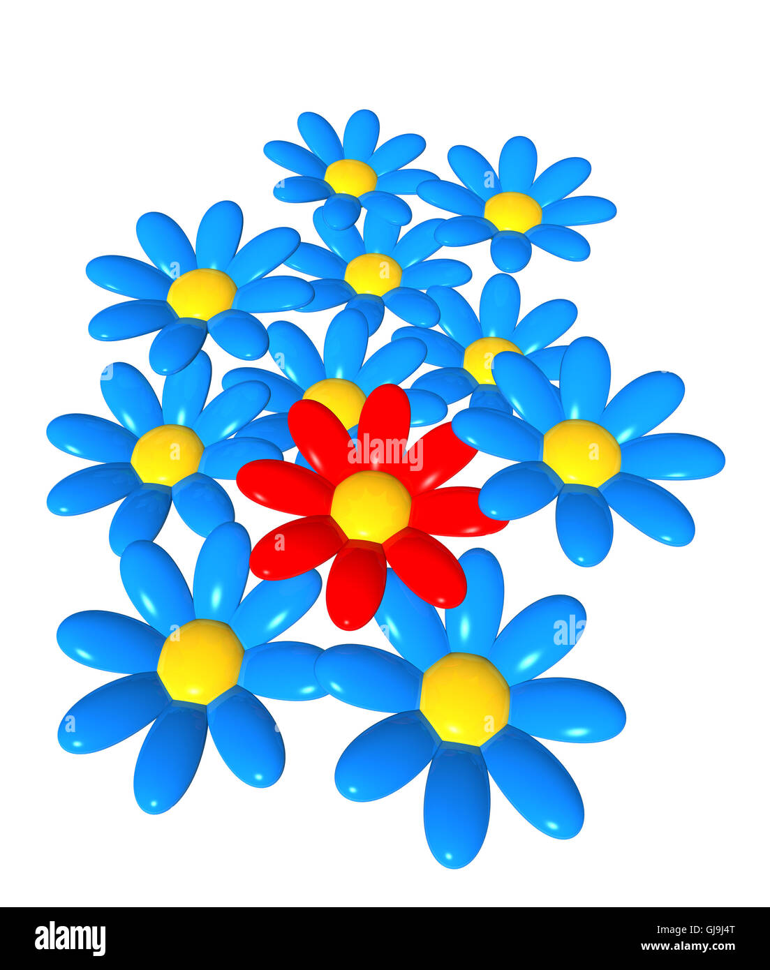 Fiori sintetici Foto Stock