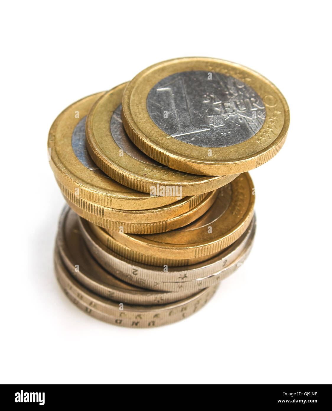pila di monete Foto Stock