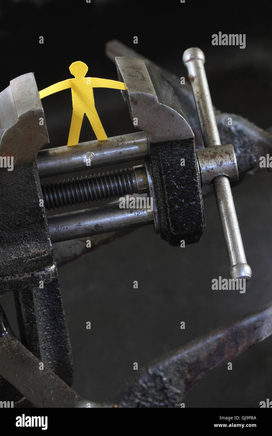 Sotto pressione Foto Stock