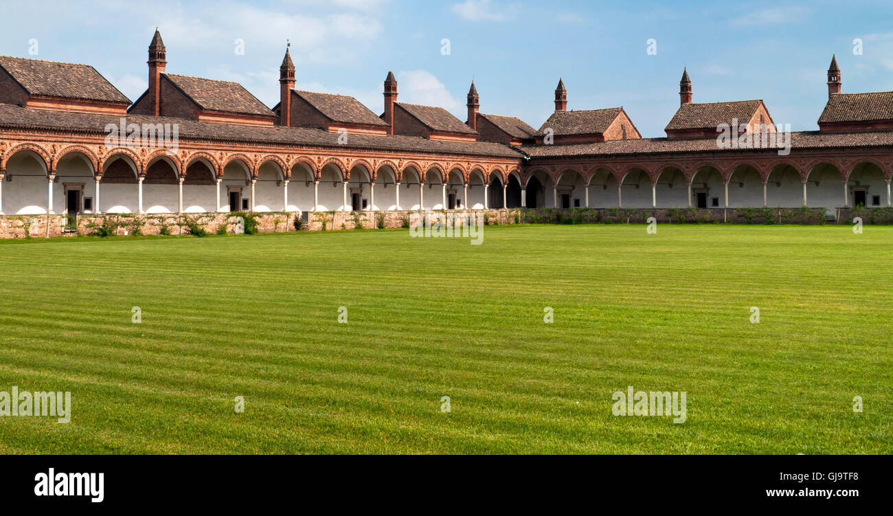 Carterhouse di Pavia, complesso di cella Foto Stock