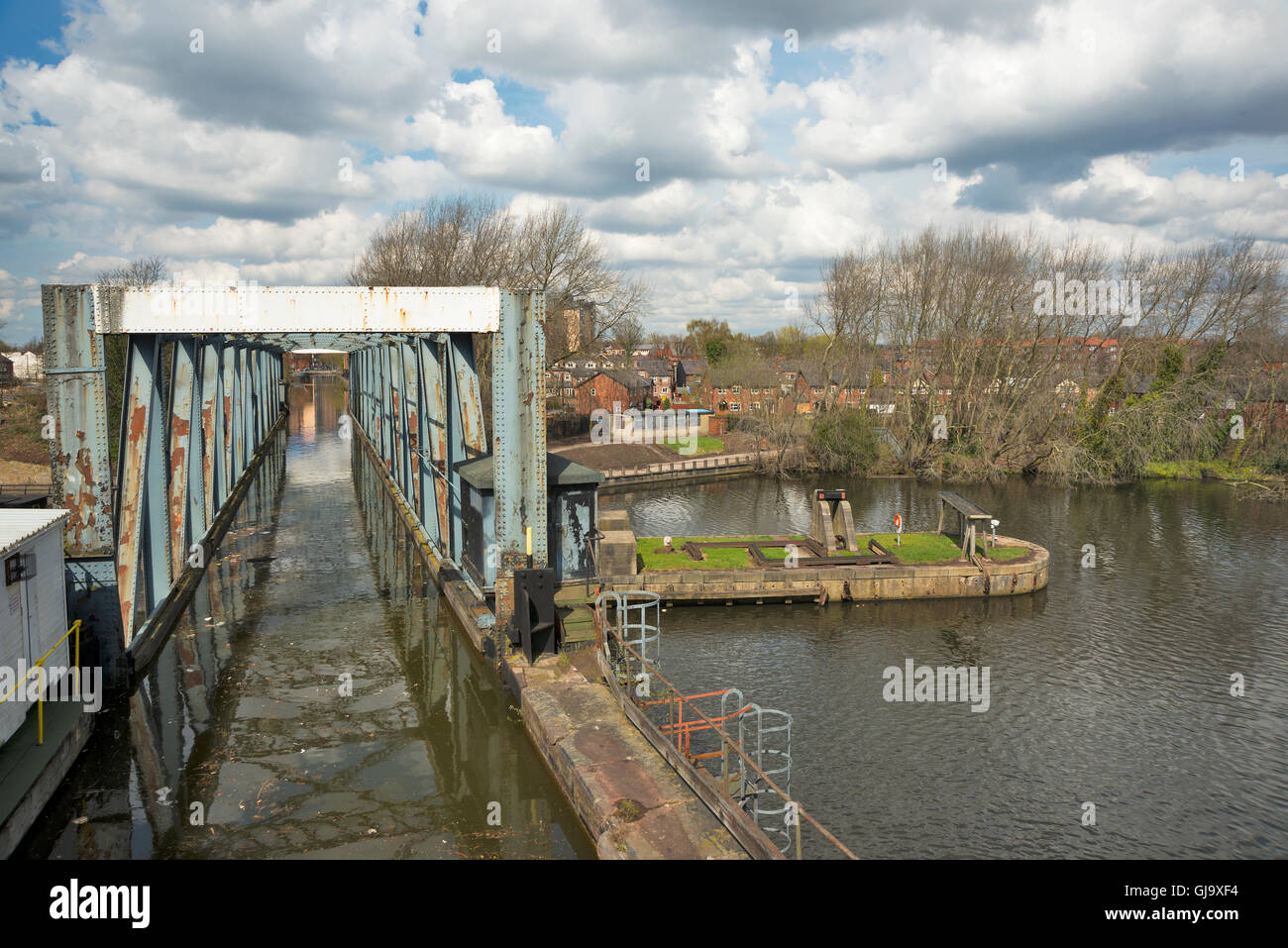 Barton Swing acquedotto di Barton su Irwell Greater Manchester Foto Stock
