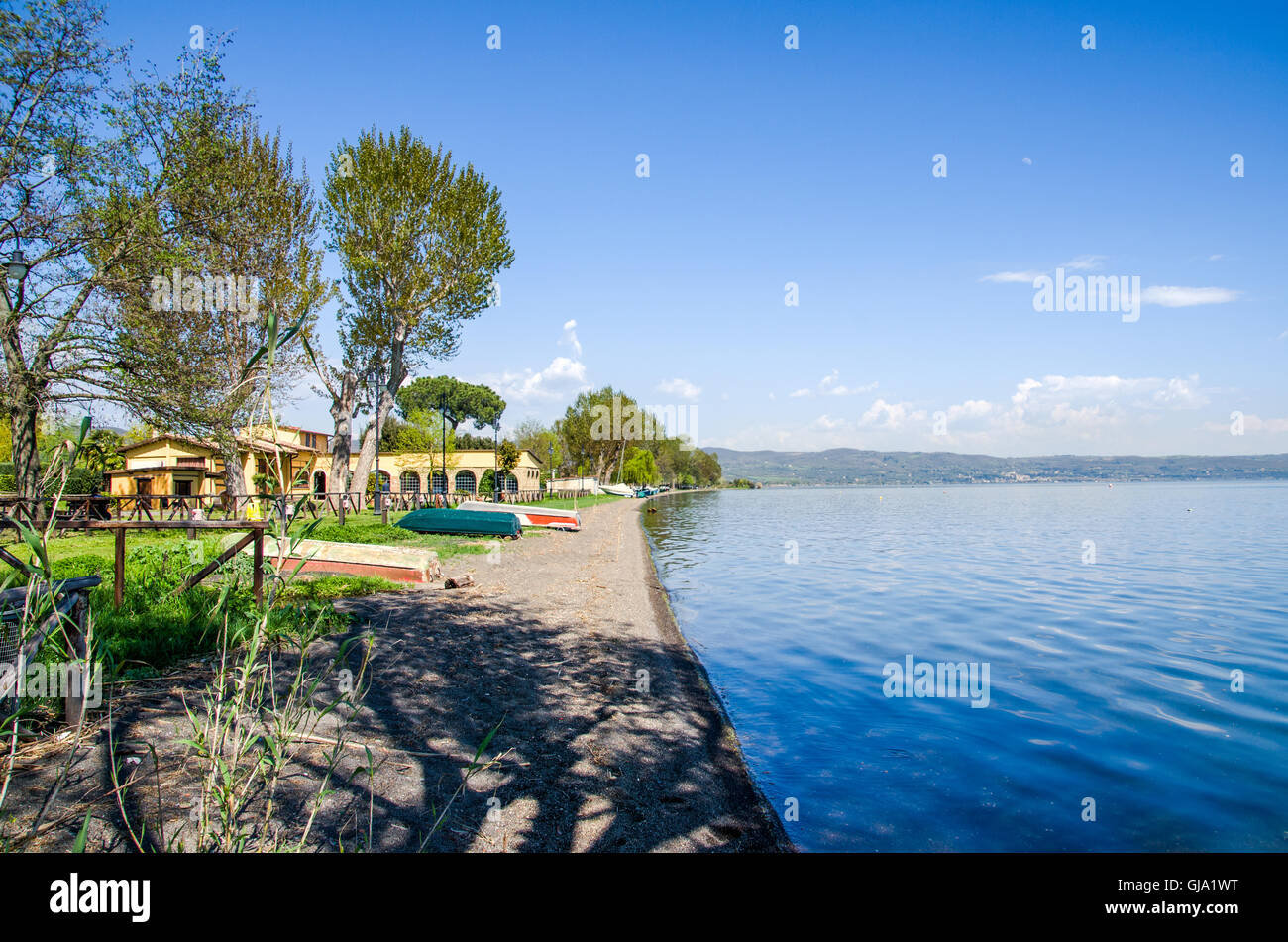 Il lago di Bolsena lago - Viterbo - Lazio - Italia travel Foto Stock