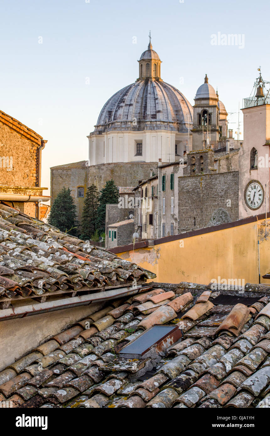 Montefiascone - Lazio - Viterbo - Italia - tetto Foto Stock