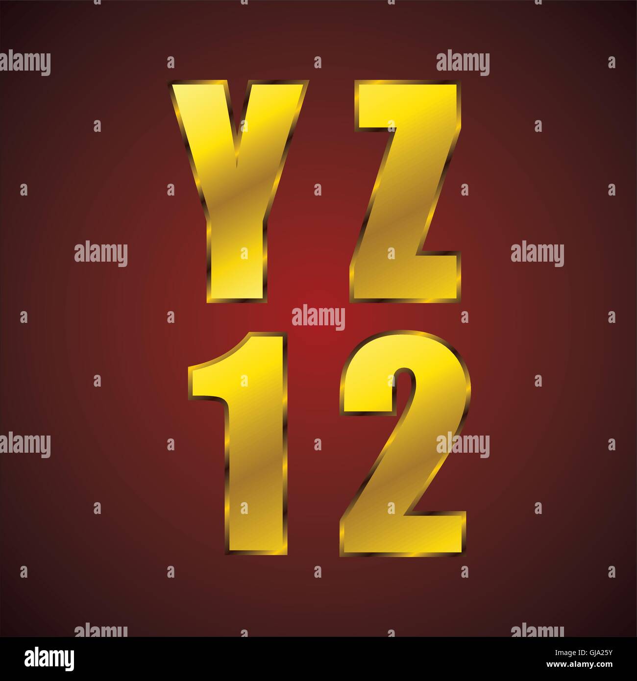 Tipografia Illustrazione Vettoriale