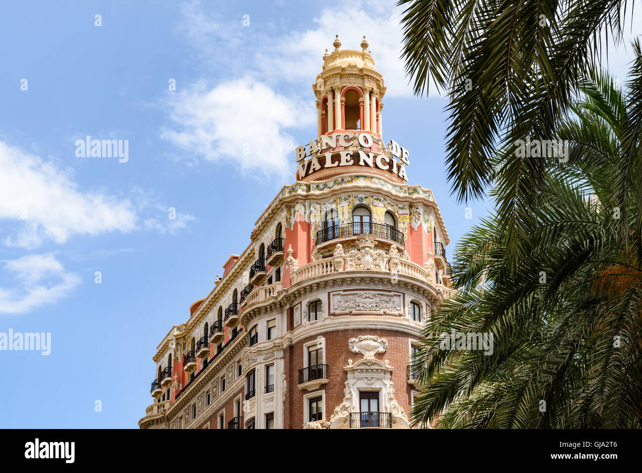 Fondata nel 1900 Banca di Valencia (Banco de Valencia) è la sesta banca in Spagna Foto Stock