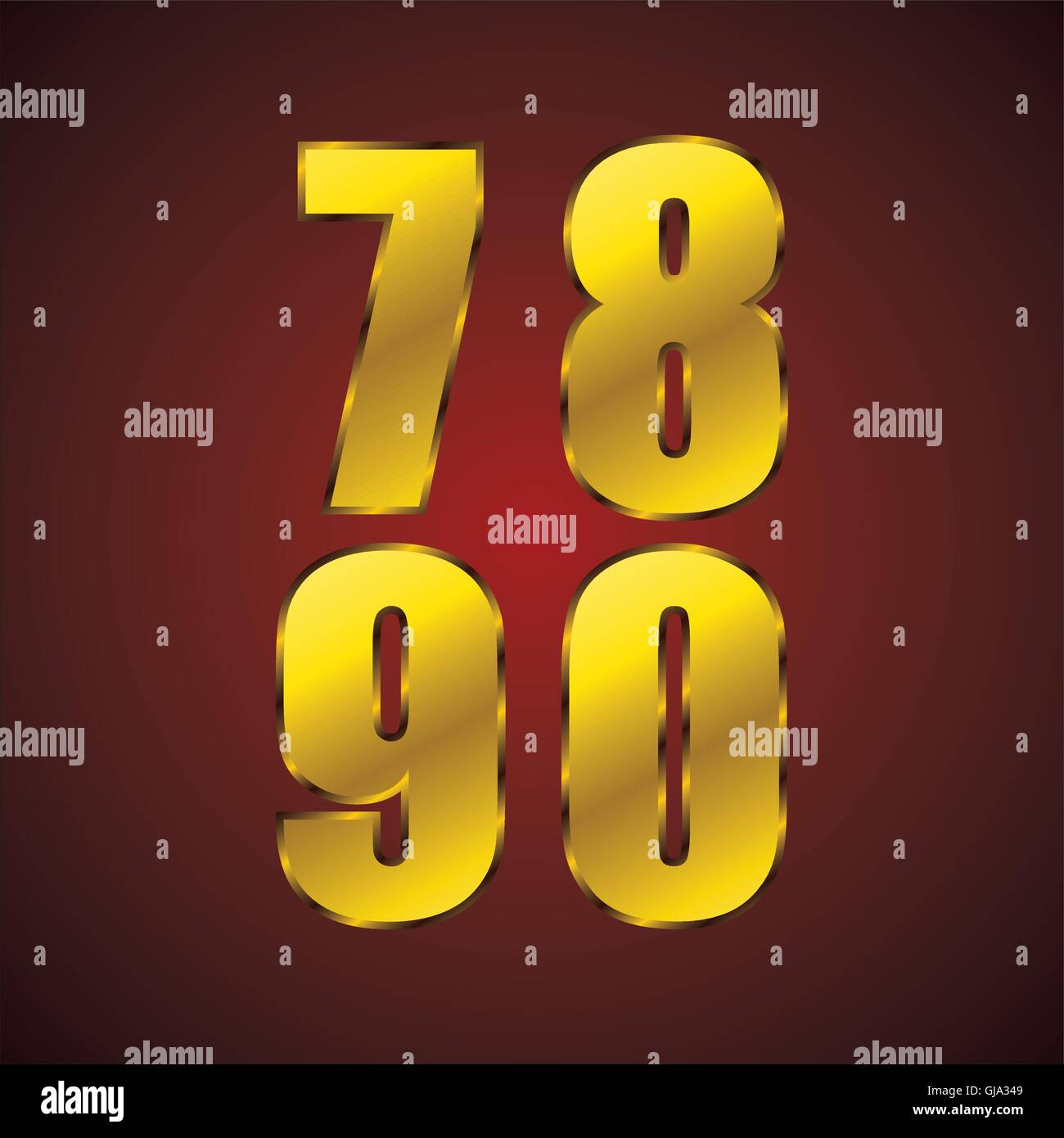 Tipografia Illustrazione Vettoriale