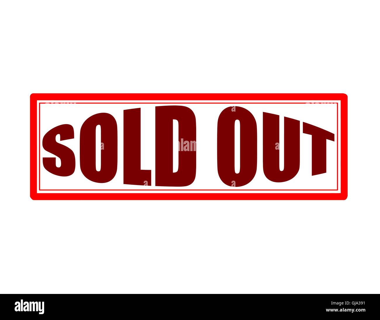 Tutto esaurito Illustrazione Vettoriale