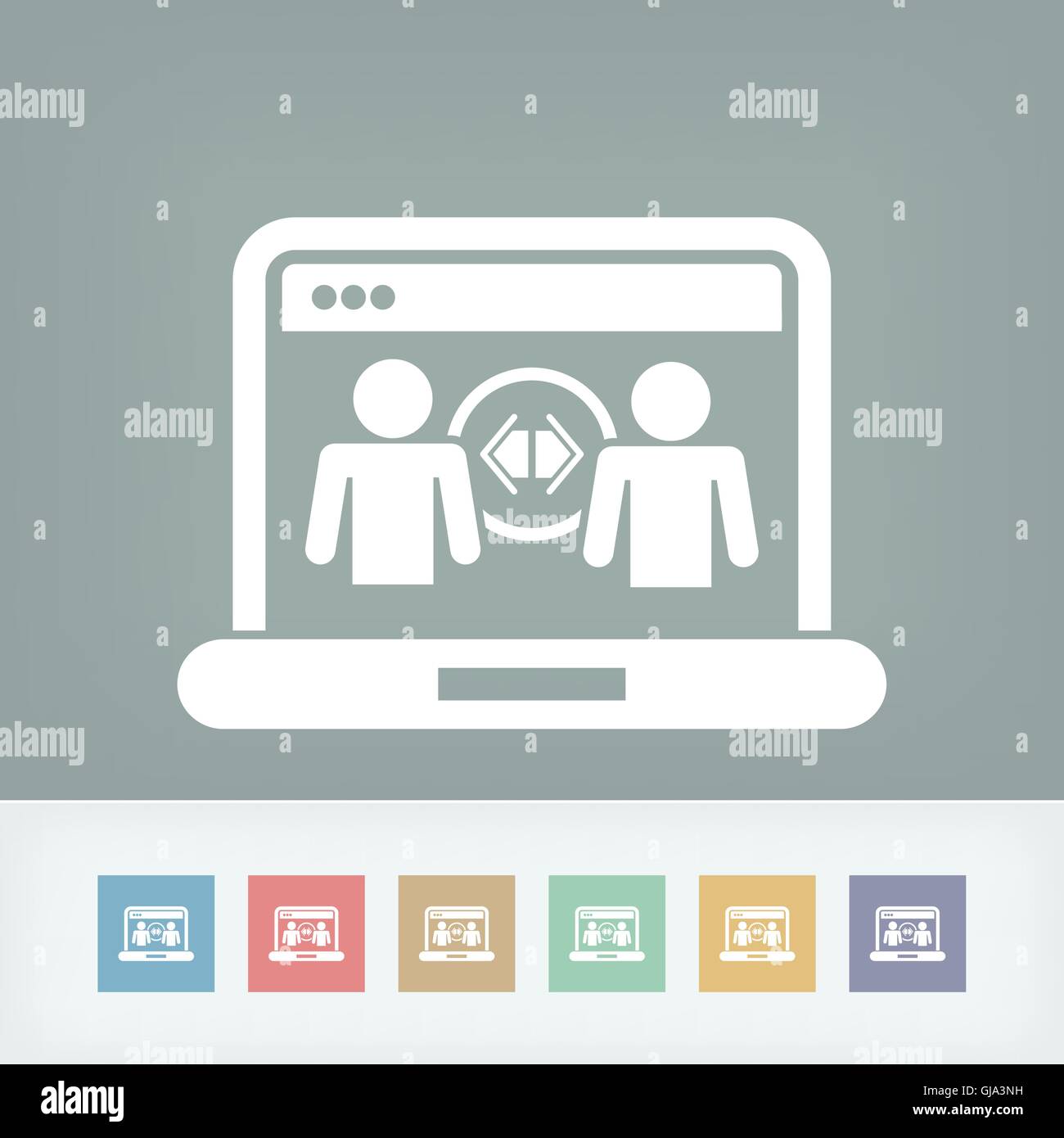 Condivisione web icon Illustrazione Vettoriale