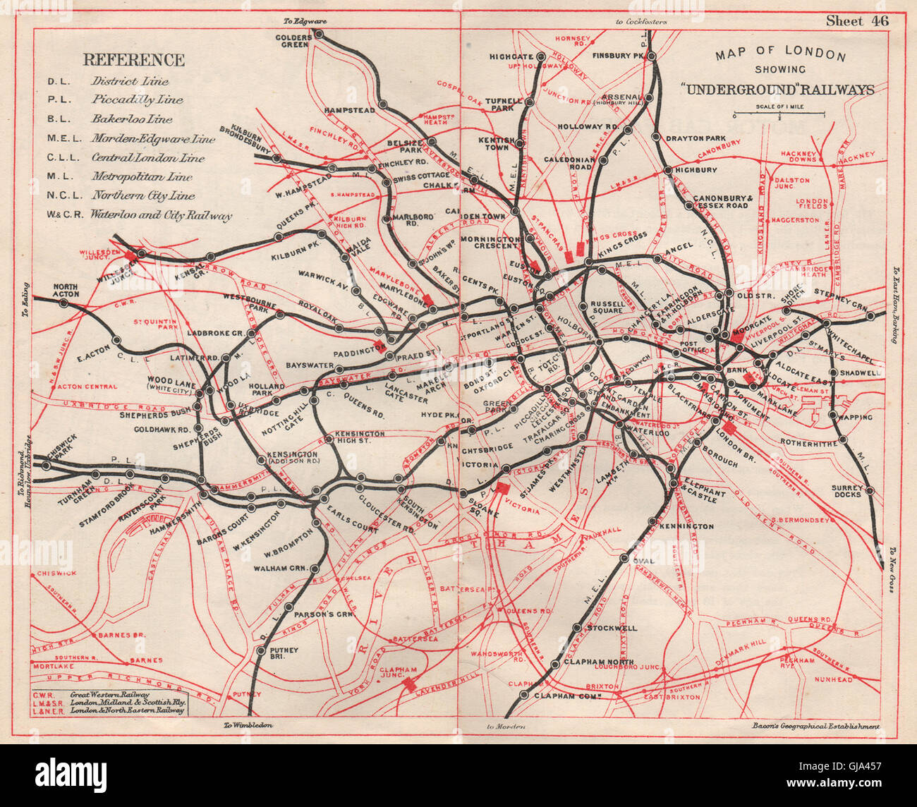 Mappa Della Metropolana Di Londra Sotterranea Fotografia Stock Edoriale - Immagine Di