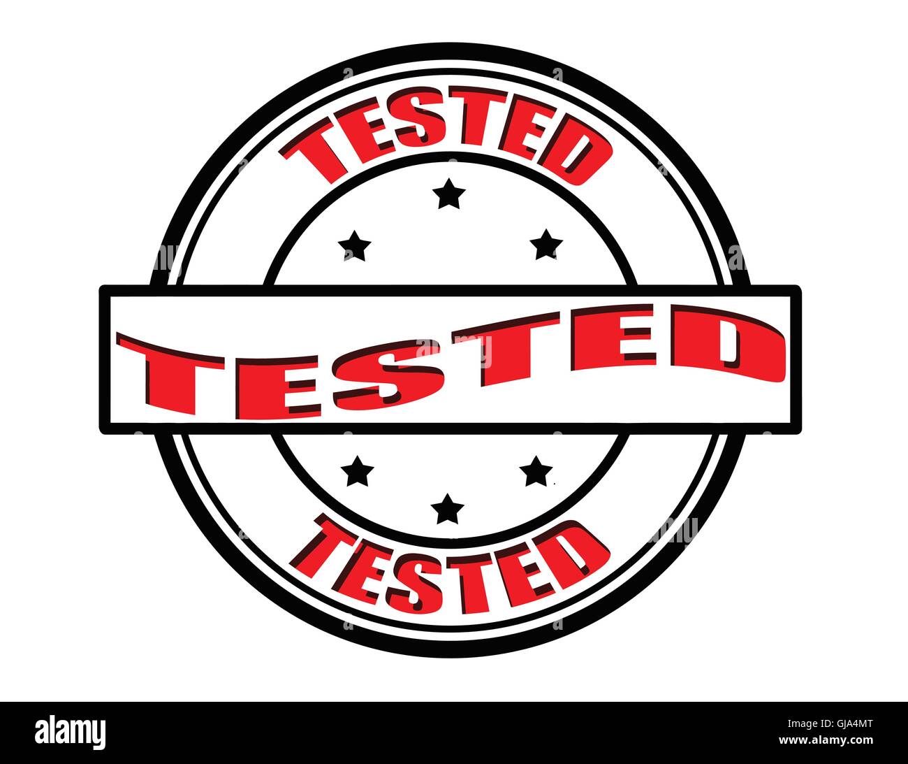 Testato Simbolo Simbolo testato Immagini Vettoriali Stock - Alamy