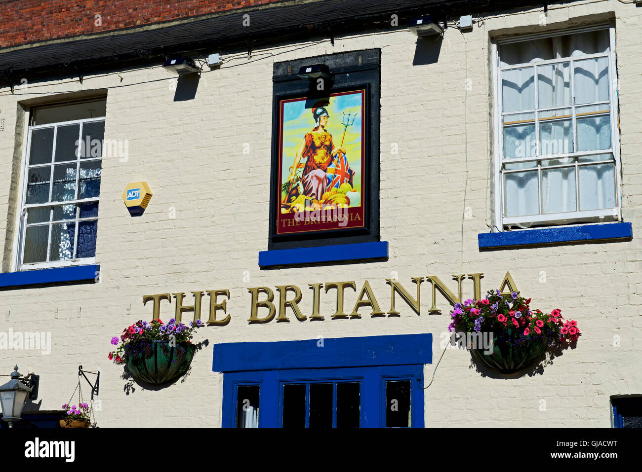 Il Britannia pub in Darlington, County Durham, England Regno Unito Foto Stock