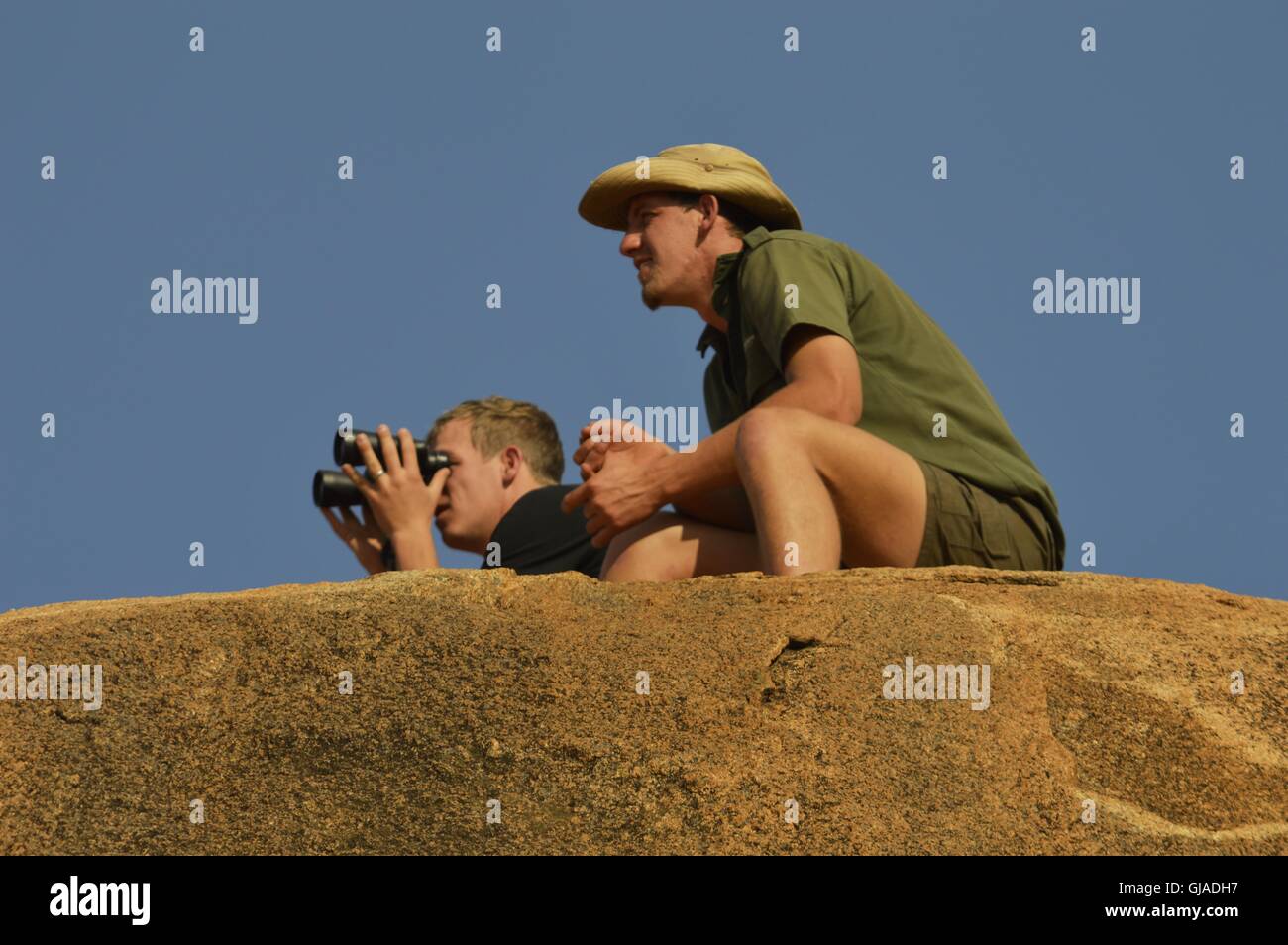 Stile di vita, ranger facendo duty Foto Stock