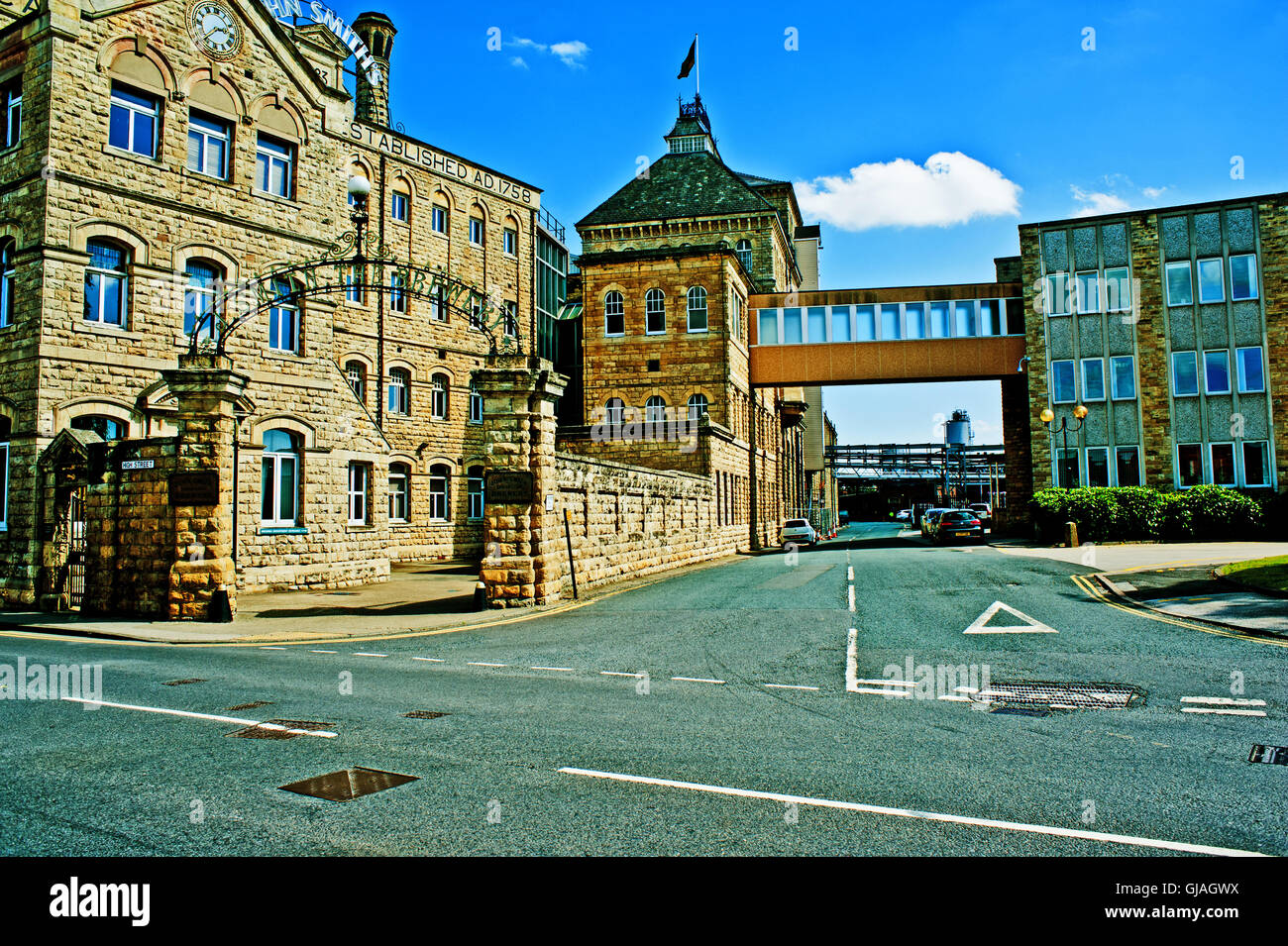 John Smiths Brewery a Tadcaster, Yorkshire Foto Stock