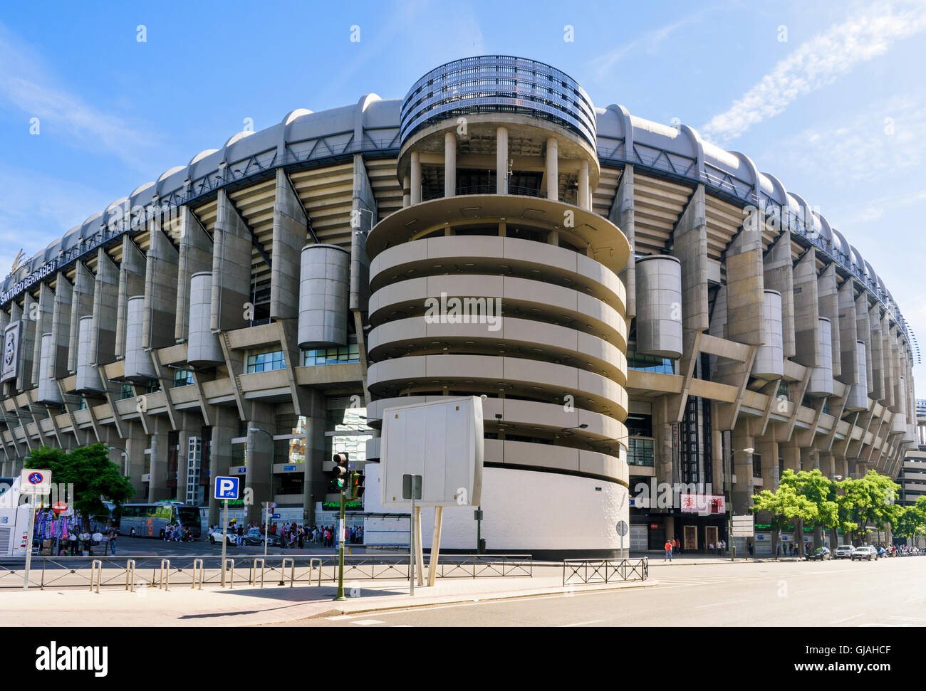 Stadio Santiago Bernabéu, Madrid, Spagna Foto Stock