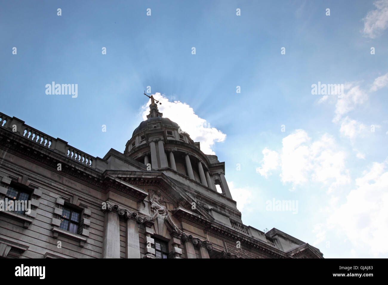 La centrale di Corte penale, l'Old Bailey, Londra Foto Stock