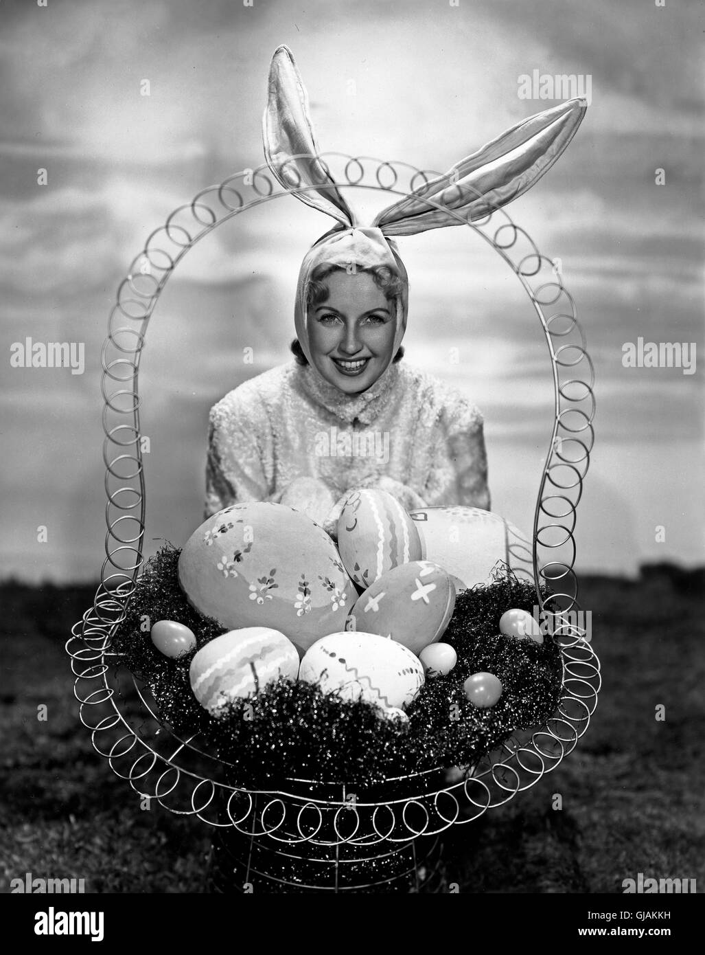 Ostern in Hollywood, STATI UNITI D'AMERICA 1950er. Il periodo di Pasqua a Hollywood, Stati Uniti d'America degli anni cinquanta. Foto Stock