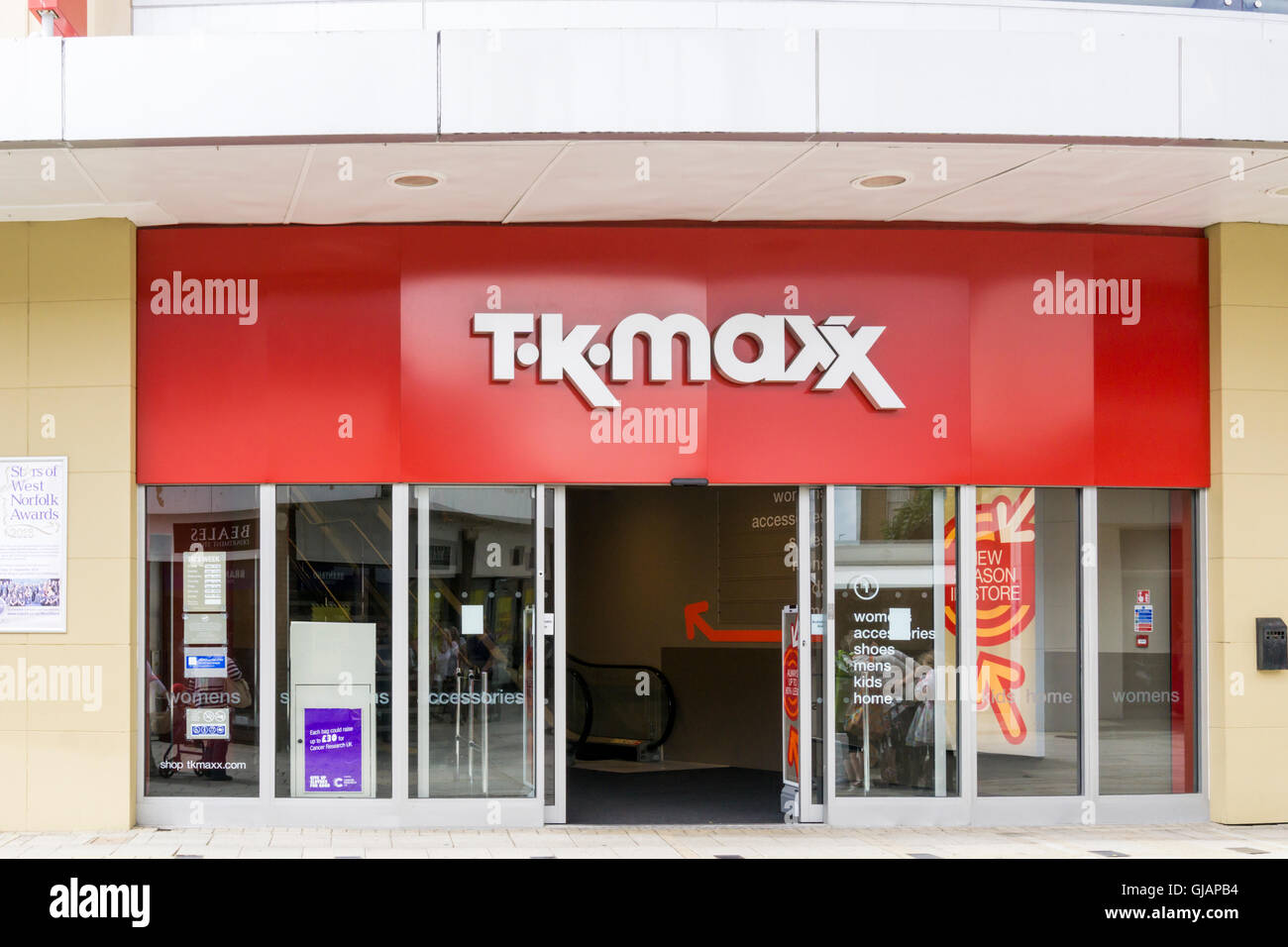 Un ramo di TK Maxx a King's Lynn, Norfolk. Foto Stock