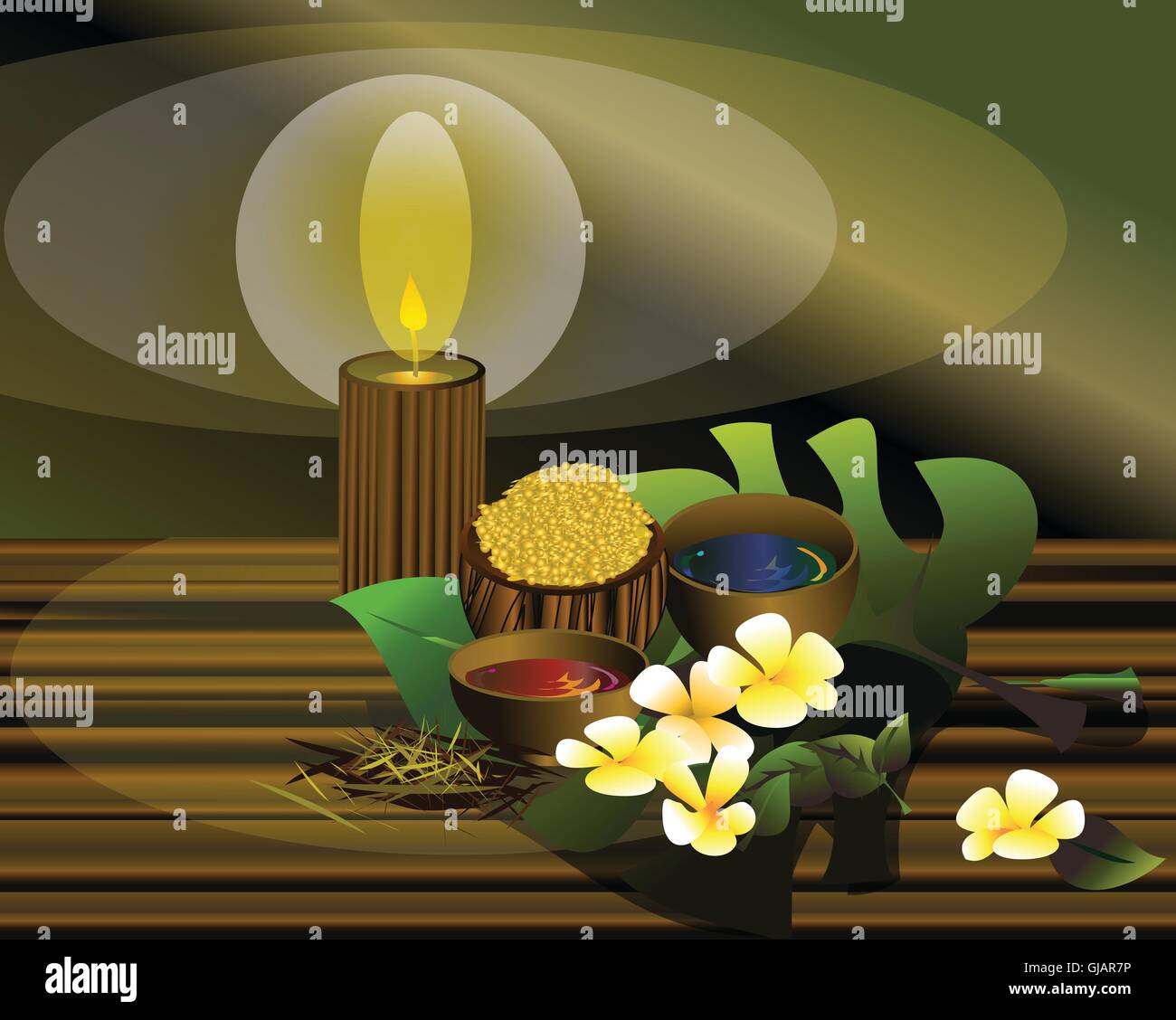 Spa Illustrazione 17 Foto Stock