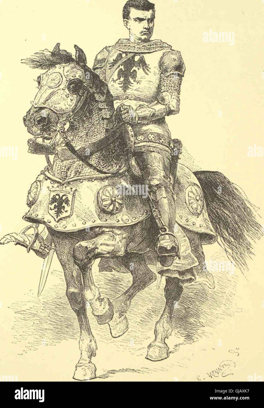 Grandi uomini e donne famose - una serie di penne e matite schizzi di vita di più di 200 dei più importanti personaggi della storia Volume 1 (1894) Foto Stock