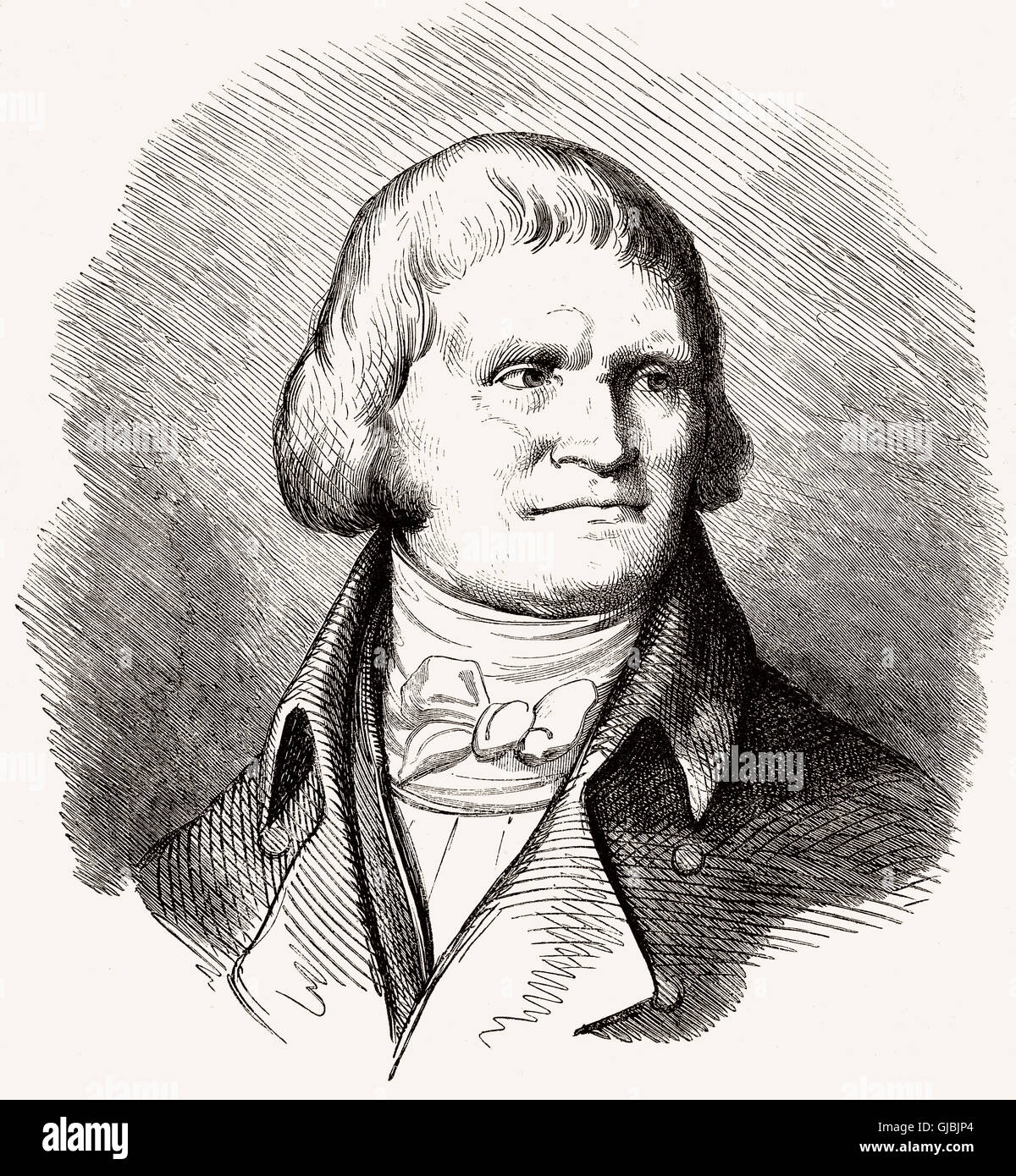 Christophe-Philippe Oberkampf, 1738-1815, un industriale francese Foto Stock