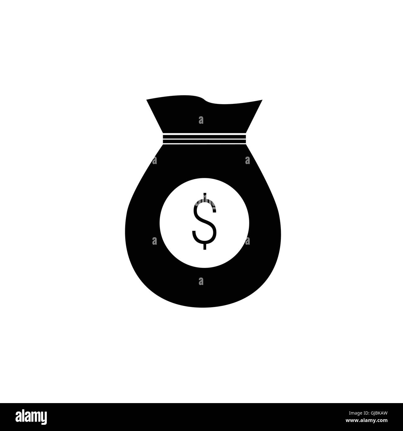 Icona del sacchetto di soldi Illustrazione Vettoriale