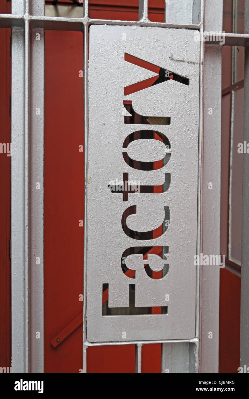 Factory Records uffici fatto251, 118 Princess St, Manchester M1 7EN, England, Regno Unito Foto Stock