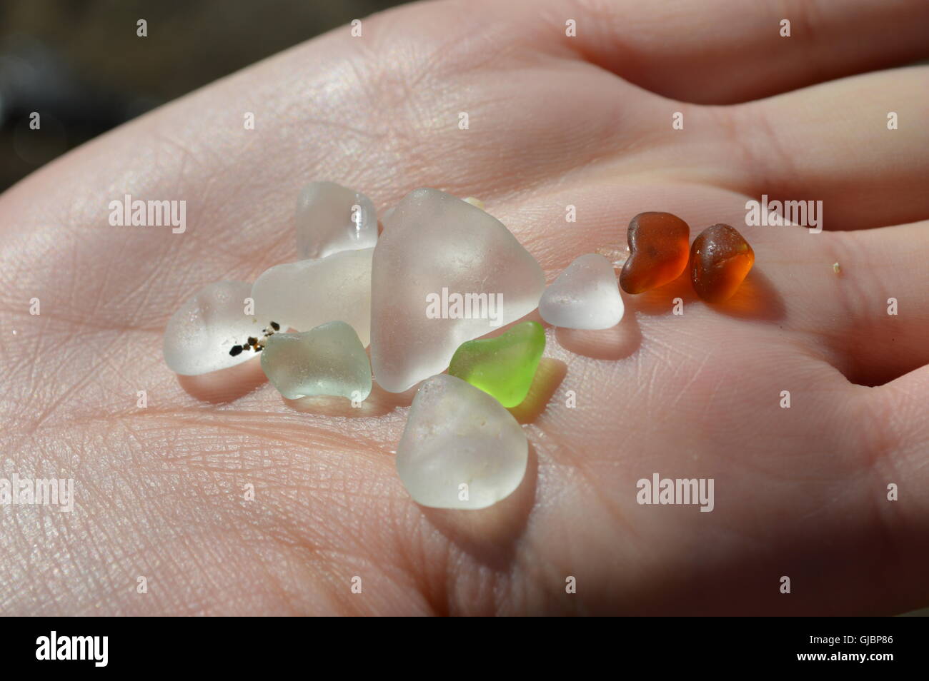 Glass Beach Foto Stock