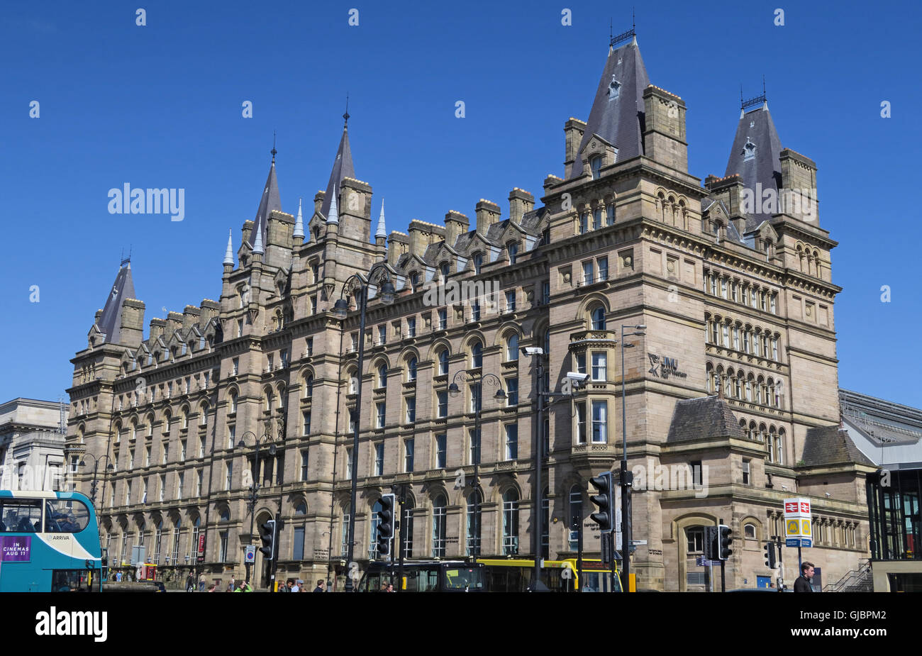 North Western Hall edificio, ex North Western Hotel, Lime Street, Liverpool, Merseyside, Nord Ovest Inghilterra Foto Stock