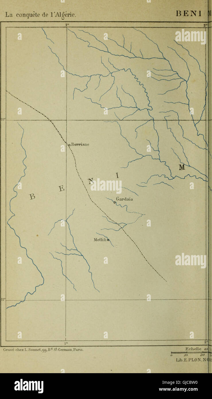 "La conquête de l'Algérie, 1841-1857" (1889) tratta gli eventi storici che circondano la conquista militare francese dell'Algeria, concentrandosi sulle campagne e le battaglie chiave del periodo. Foto Stock