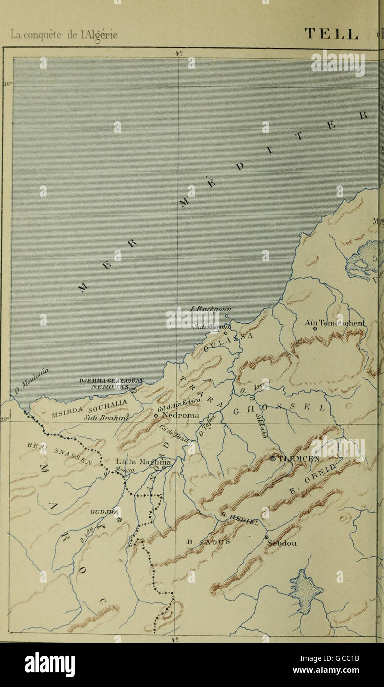 "La Conquête de l'Algérie, 1841-1857" (1889) è un resoconto storico della colonizzazione francese dell'Algeria, che descrive in dettaglio le campagne militari, le azioni politiche e gli impatti sociali durante il periodo di conquista. Foto Stock