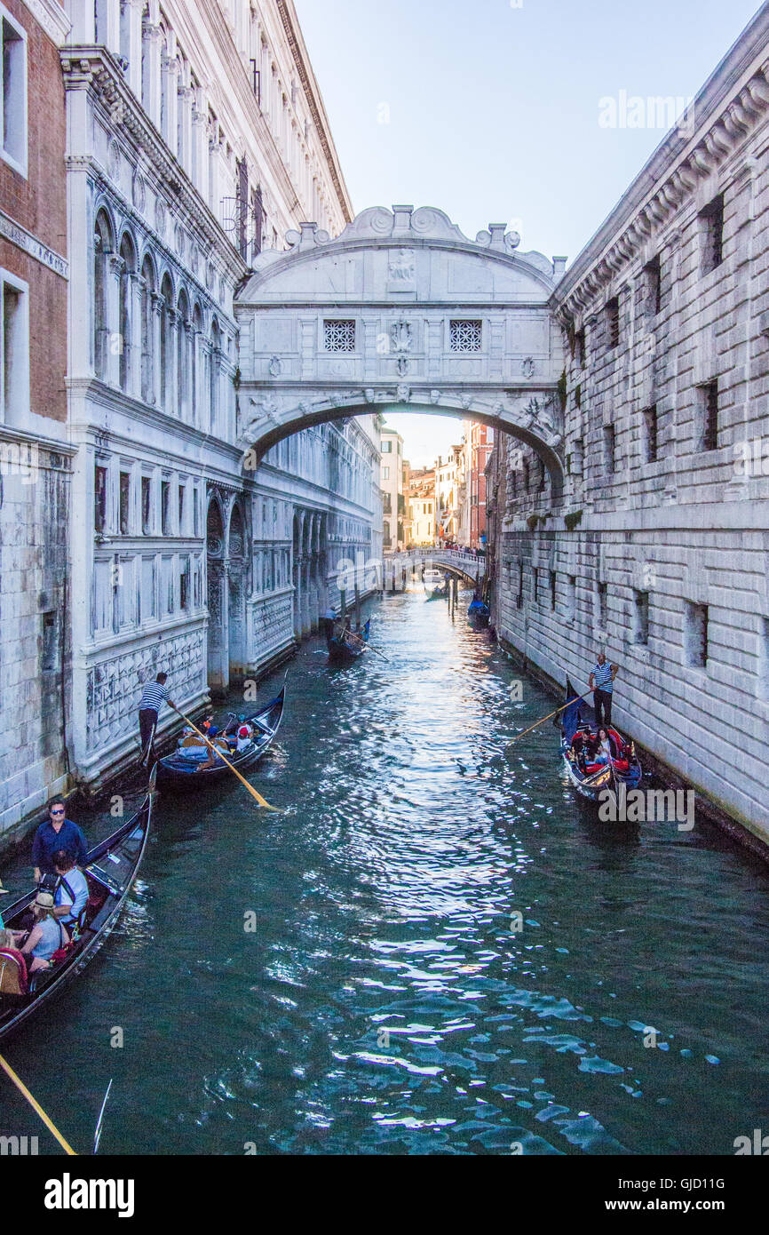 Ponte dei Sospiri, Venezia, Veneto, Italia. Foto Stock