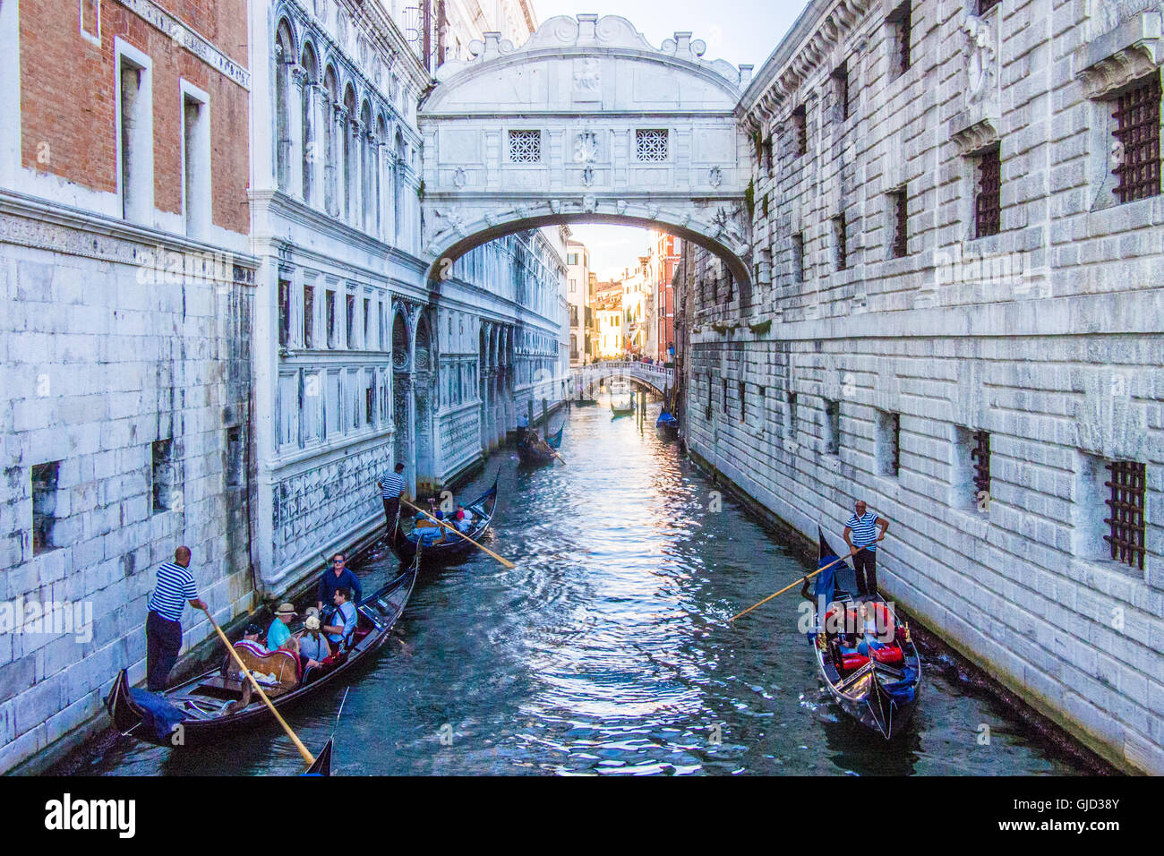Ponte dei Sospiri, Venezia, Veneto, Italia. Foto Stock