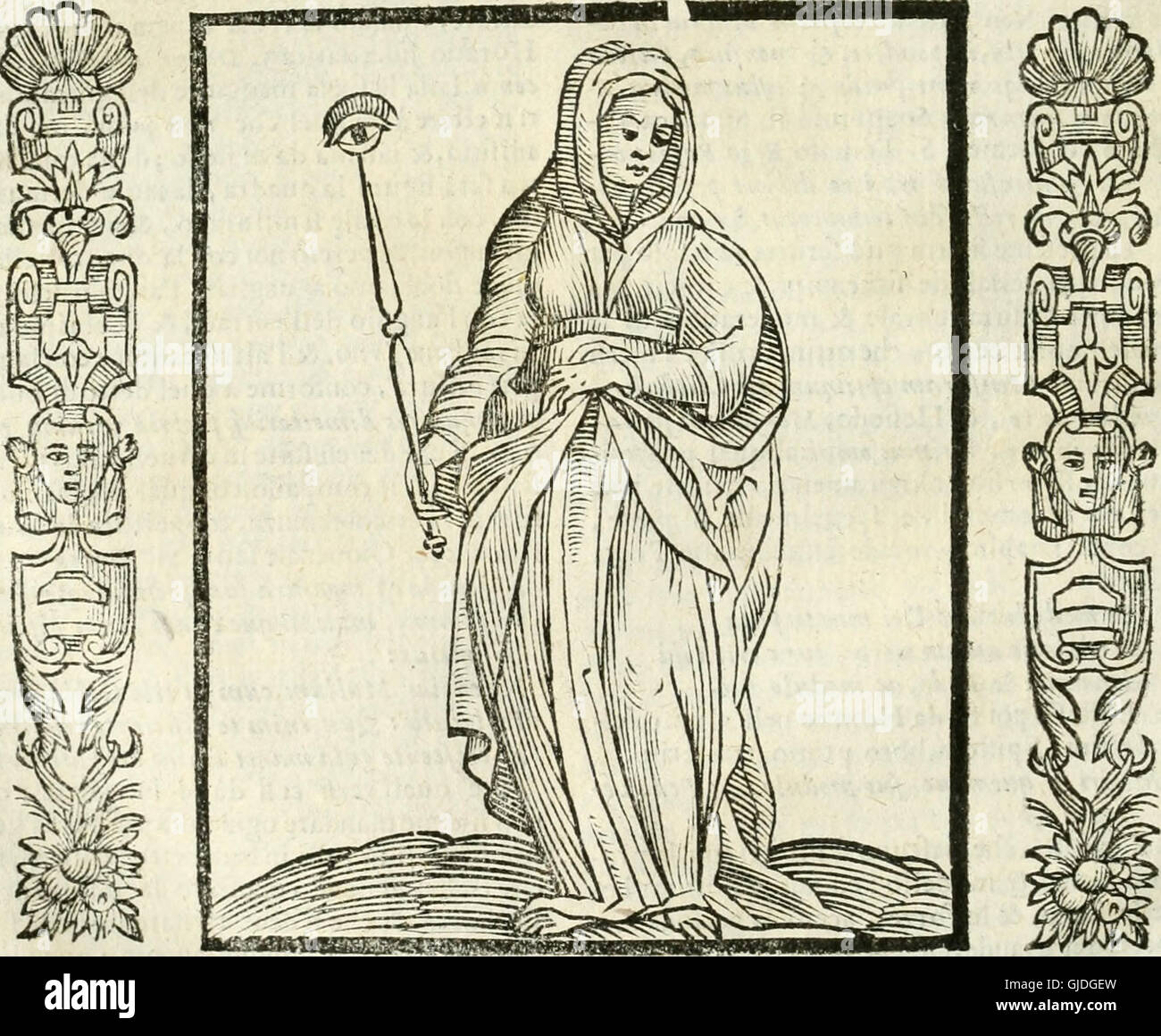"NOUA iconologia" è un influente libro dell'epoca rinascimentale di Cesare Ripa. Descrive vari simboli di virtù, vizi, passioni umane e arti Il libro ha fornito la base per molte rappresentazioni artistiche e simboliche durante il periodo. Foto Stock