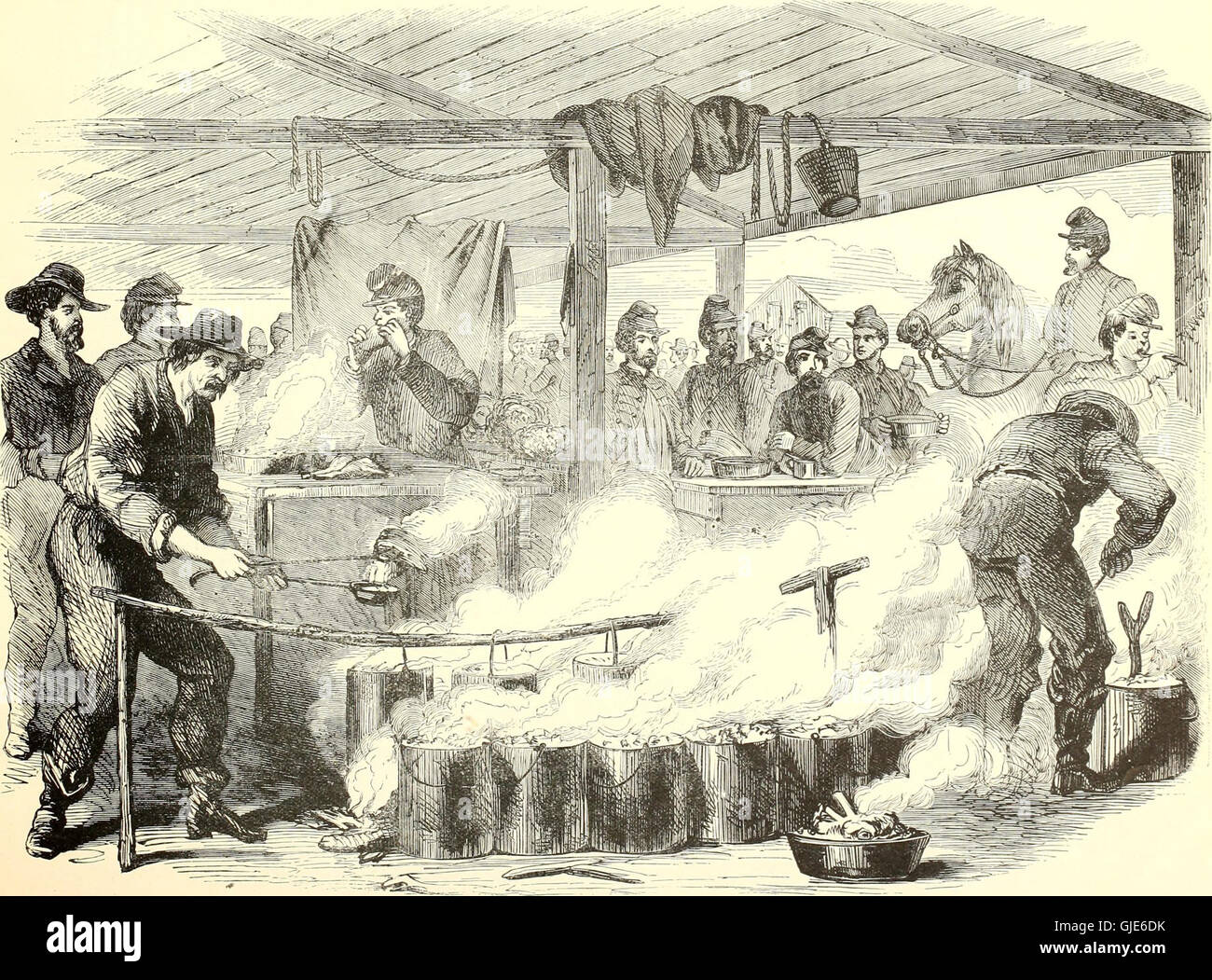 Scene e ritratti della guerra civile (1894) di Frank Leslie è una raccolta di immagini e ritratti che documentano la guerra civile americana. La collezione presenta incisioni che raffigurano figure chiave ed eventi del conflitto, contribuendo alla comprensione storica della guerra. Foto Stock