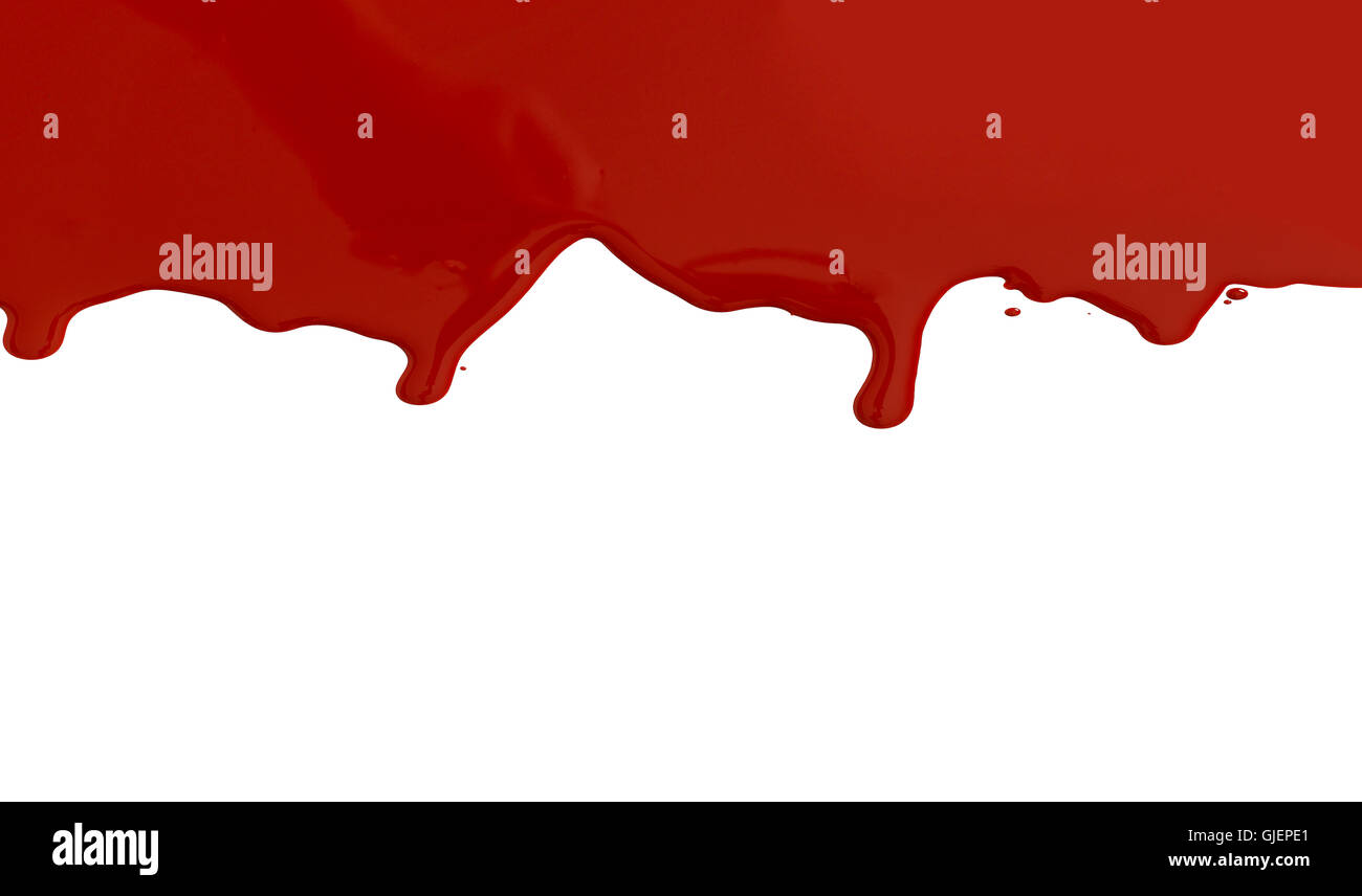 Le gocce di sangue e splatter. Foto Stock