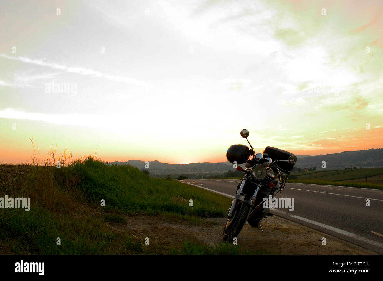 tour in moto Foto Stock
