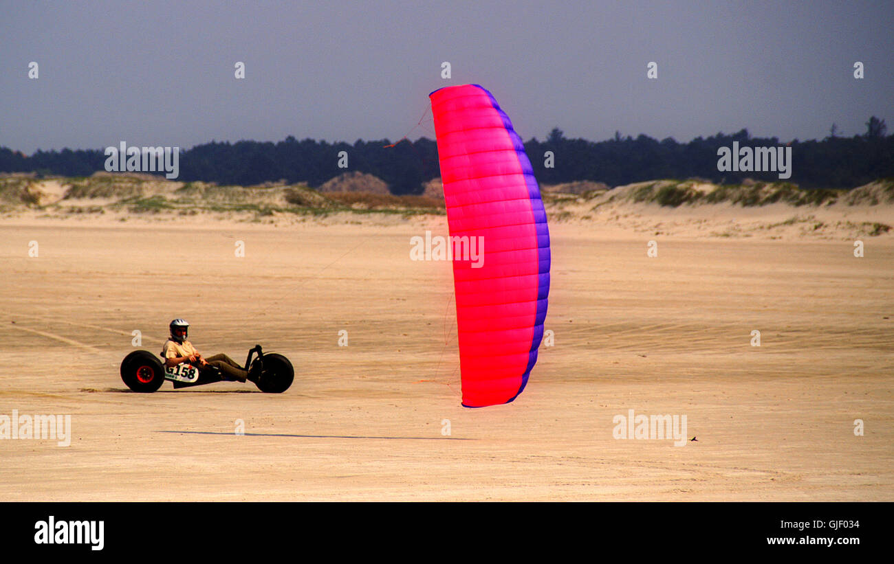 kite buggy Foto Stock