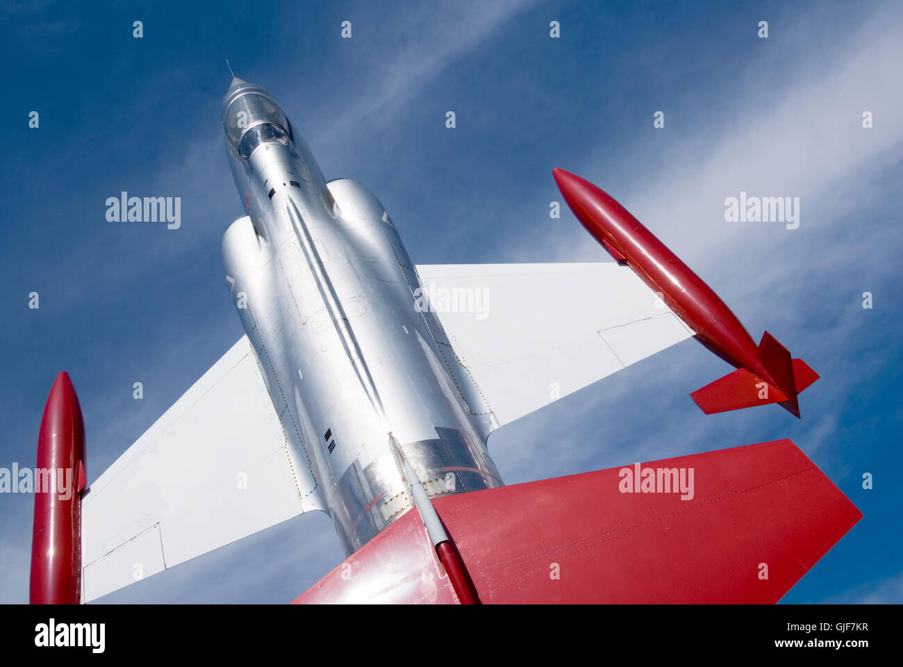 Il Lockheed F-104 Starfighter è un singolo motore ad alte prestazioni, intercettore supersonico aerei. Foto Stock