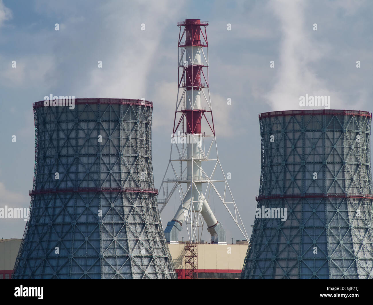 La centrale termoelettrica di potenza Foto Stock