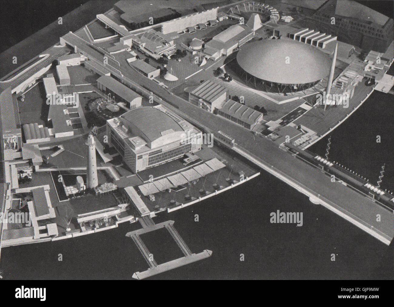 FESTIVAL DELLA GRAN BRETAGNA. Modello di esposizione. Piano Tour, vintage print 1951 Foto Stock