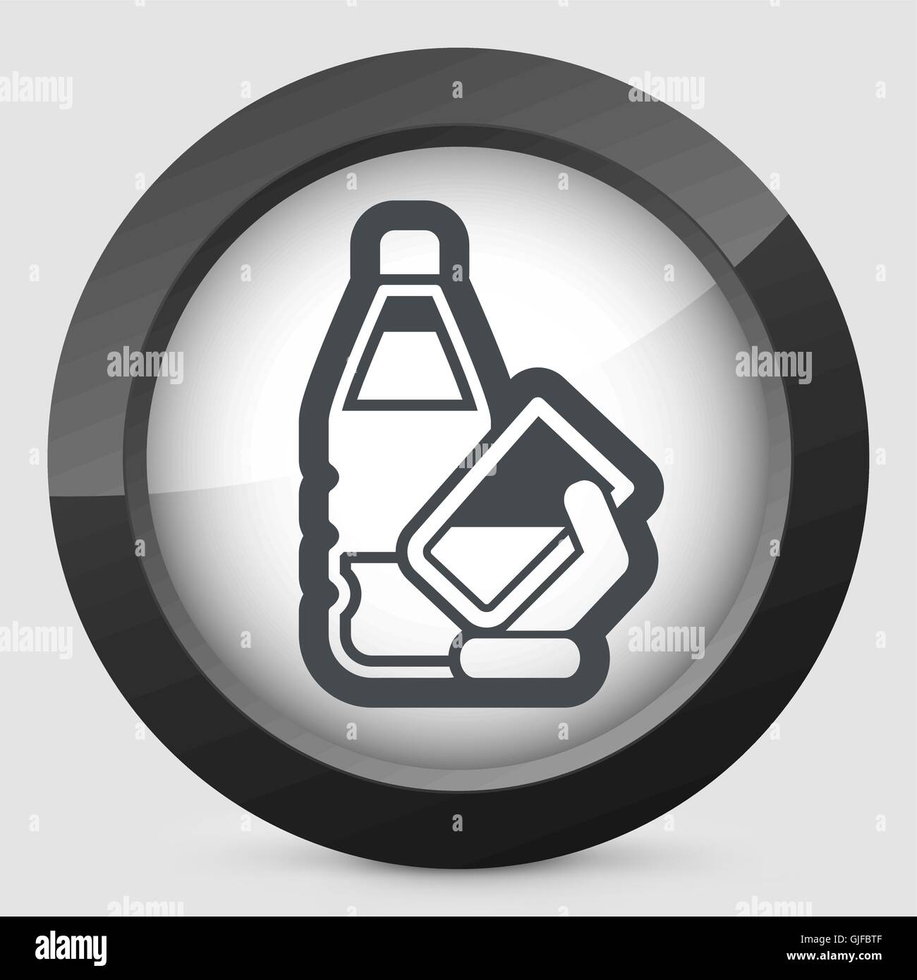 Acqua in bottiglia icona Illustrazione Vettoriale