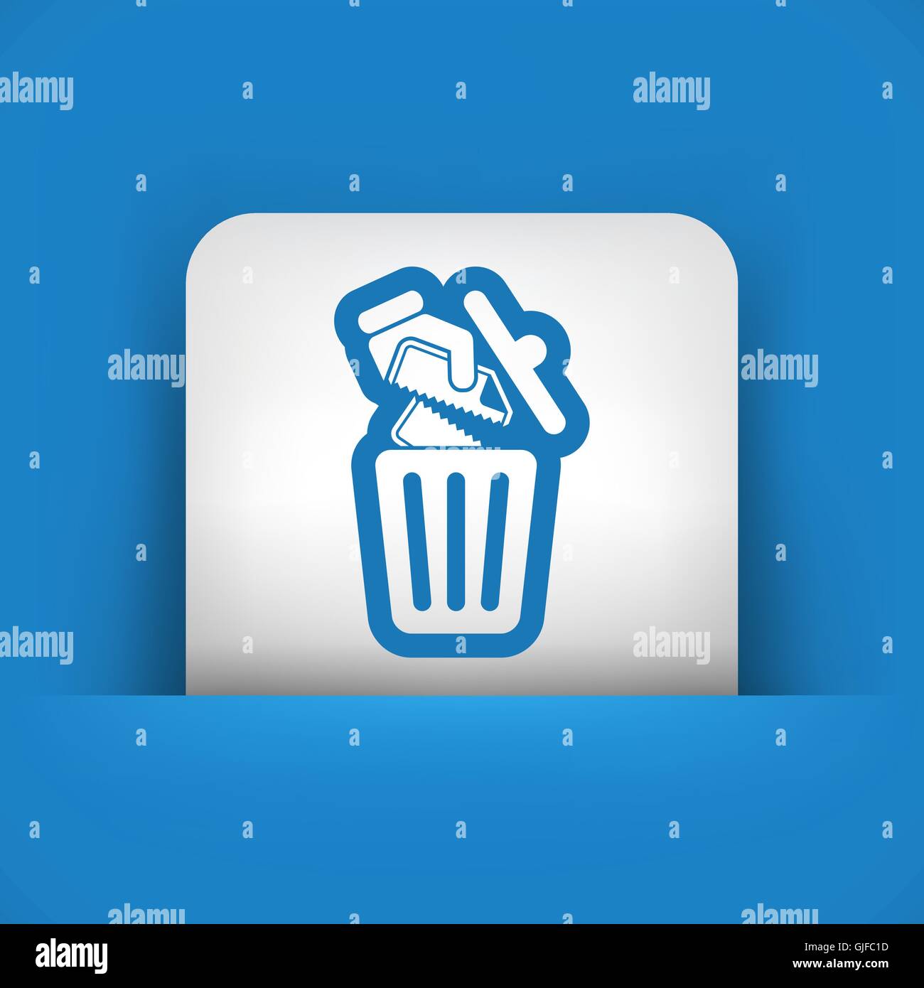 Eliminazione di un documento Illustrazione Vettoriale