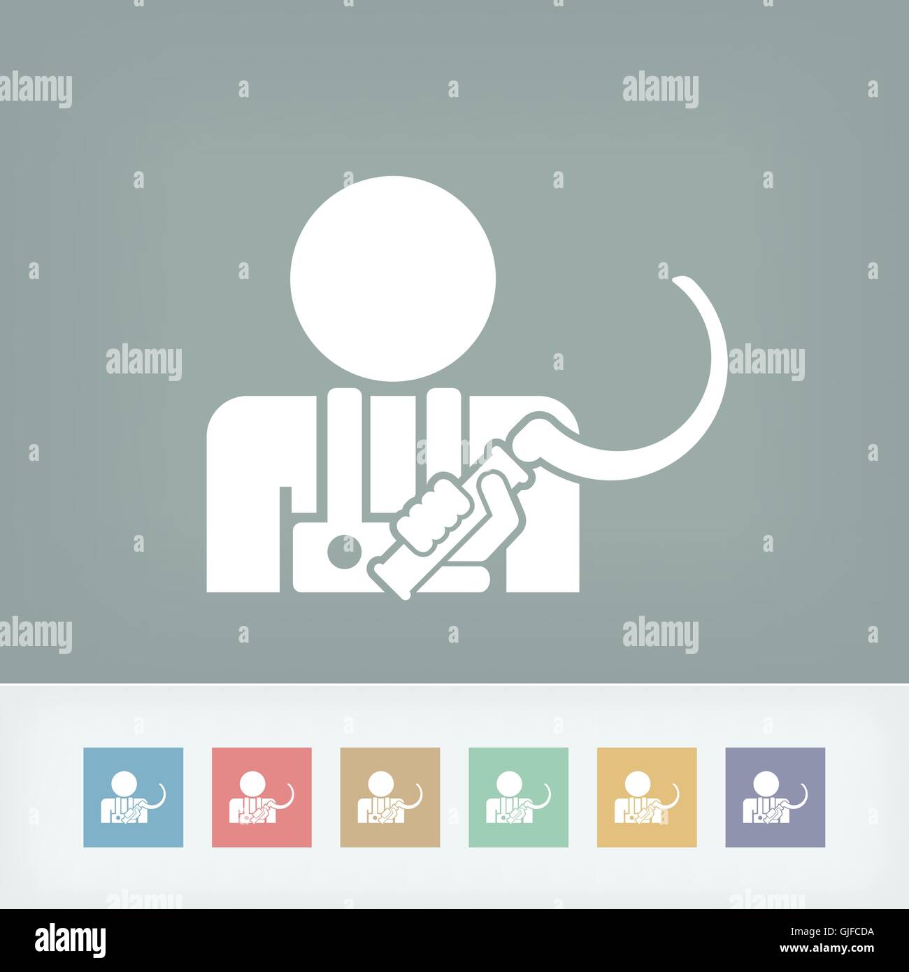 Icona di falce Illustrazione Vettoriale