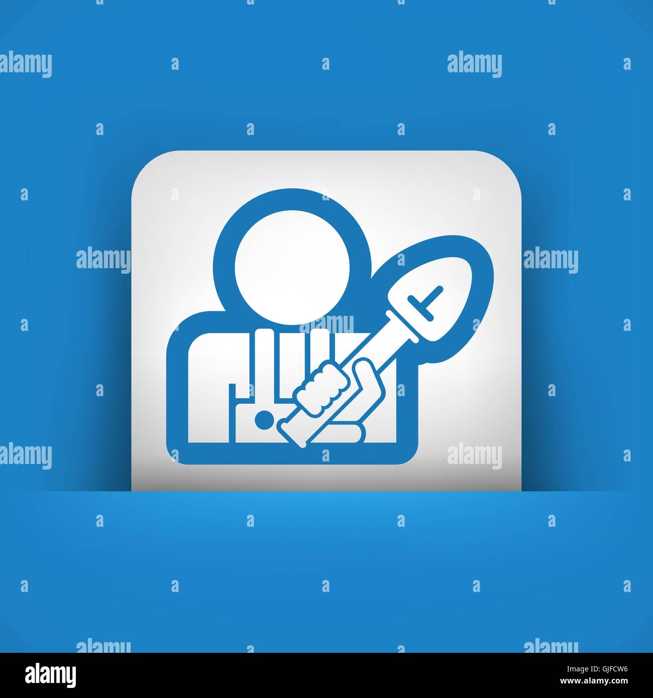 Icona di pala Illustrazione Vettoriale