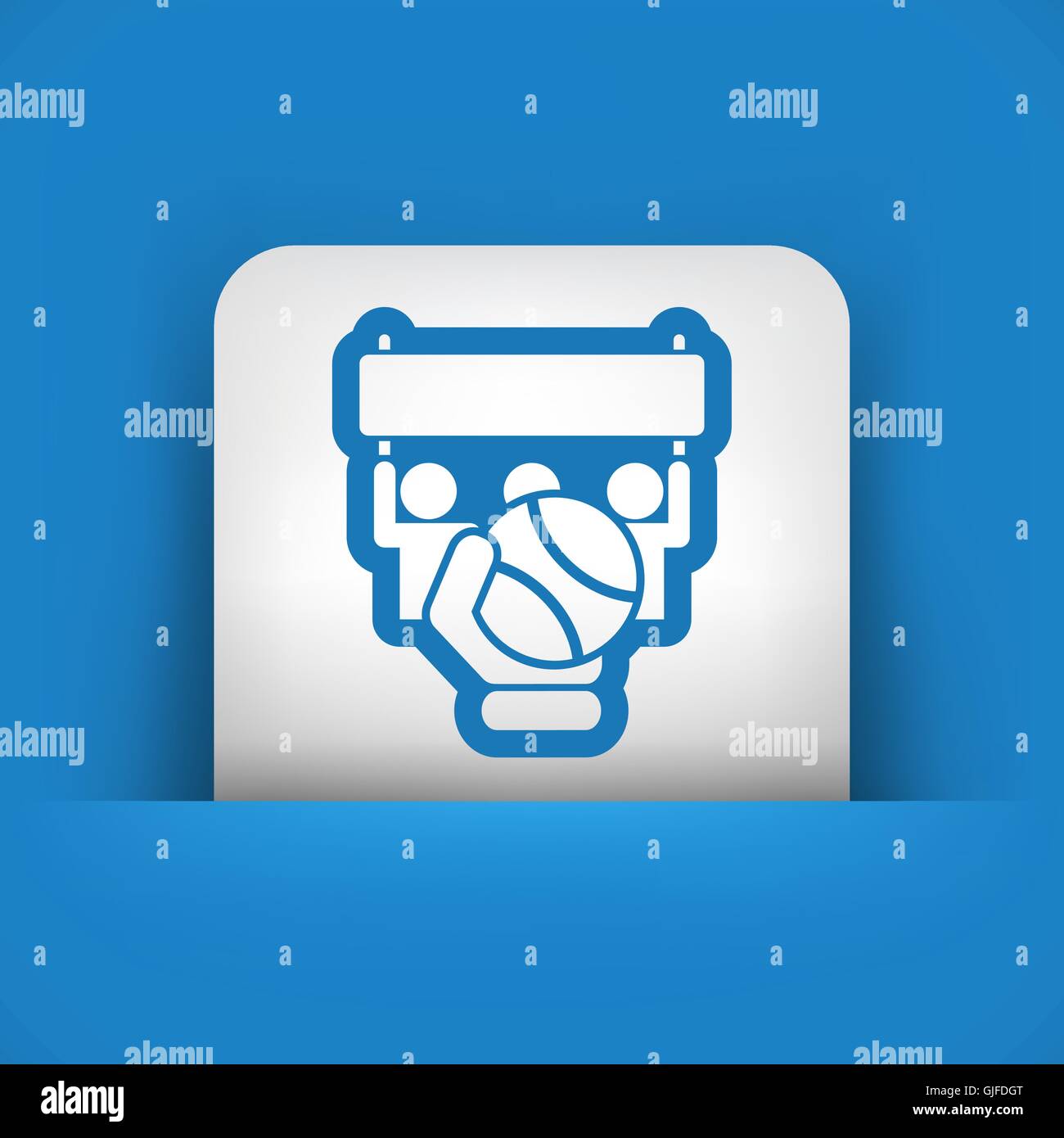 Match di Tennis Icona Illustrazione Vettoriale