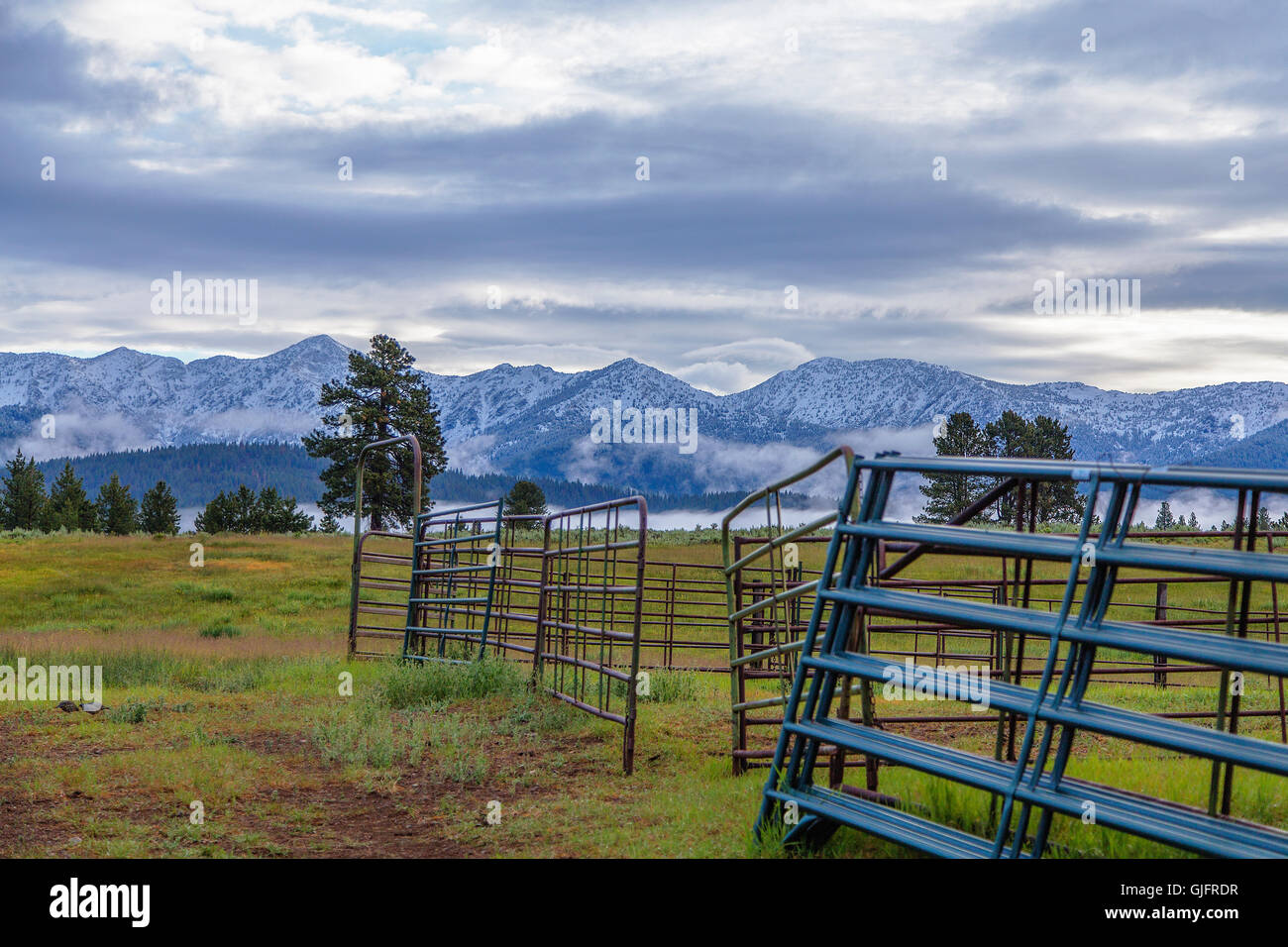 Una vista del Elkhorns come si vede dal Elkhorn Drive Scenic Byway Foto Stock