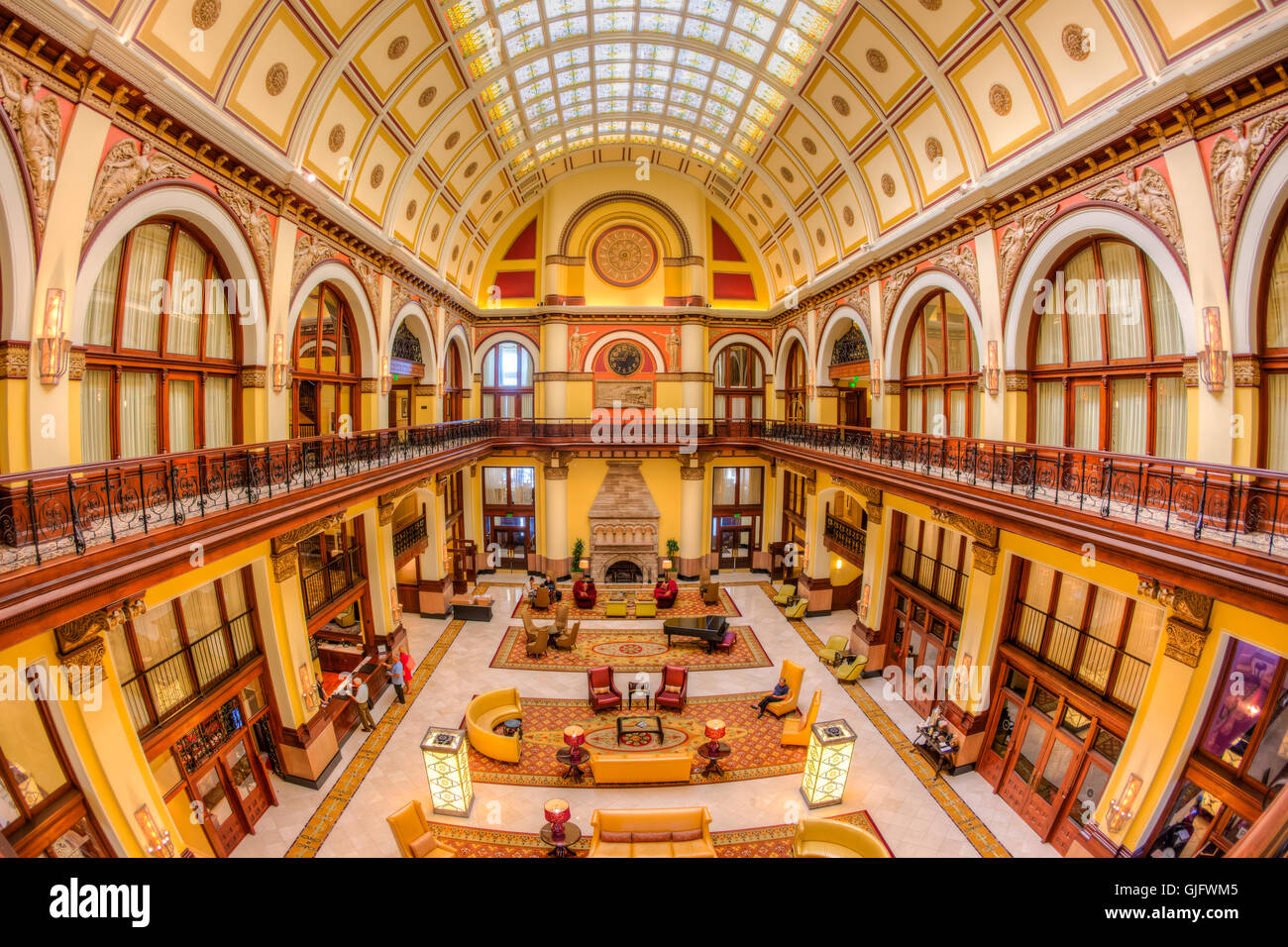 L'interno dell'ex Nashville Union Station, ora un hotel nel centro cittadino di Nashville, Tennessee. Foto Stock