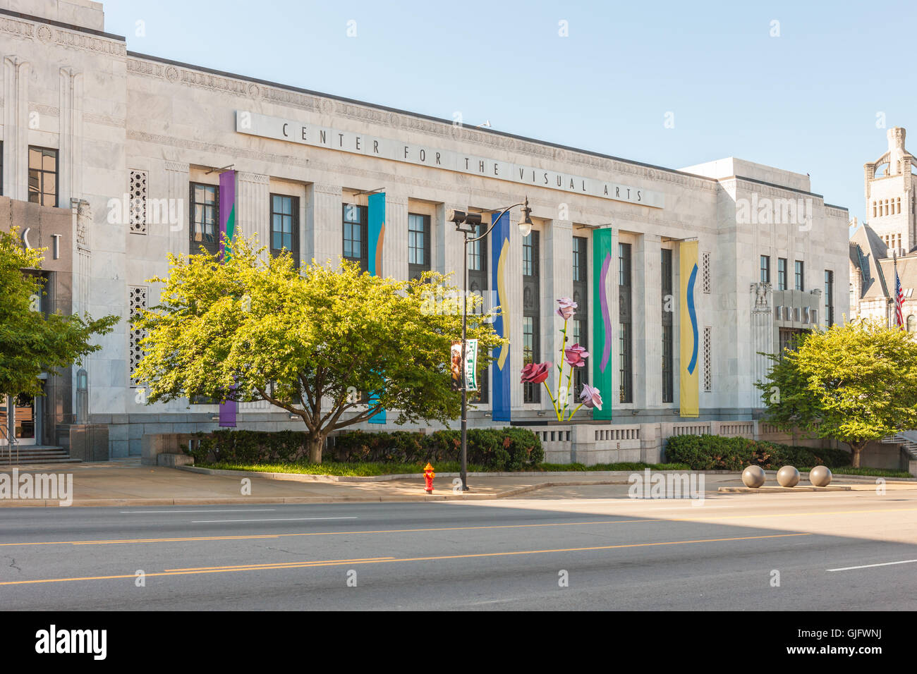 Il primo centro per le Arti visive in Art Deco storico ci ex Post Office edificio su Broadway in Nashville, Tennessee Foto Stock