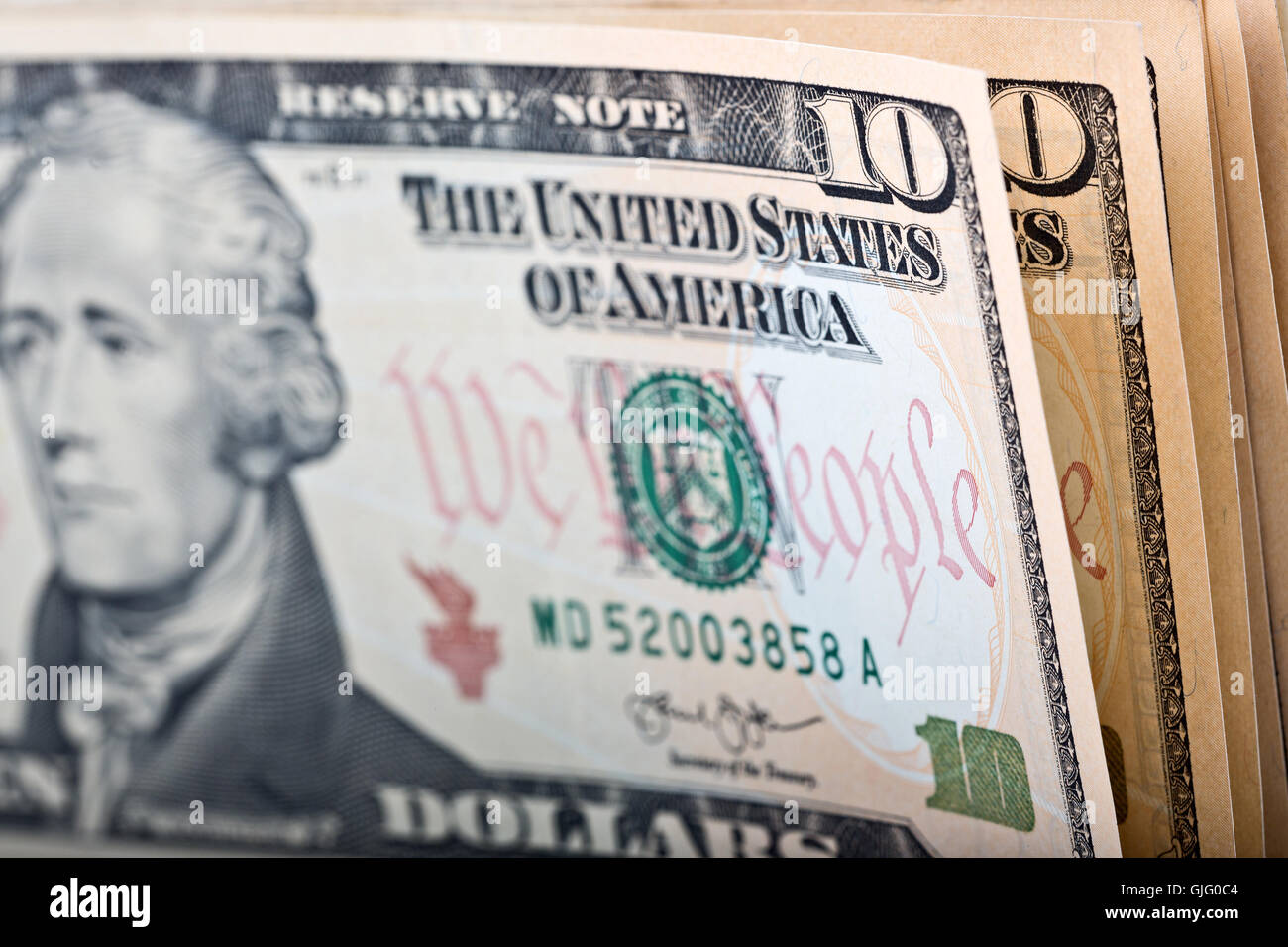 Dollari americani, un background aziendale Foto Stock