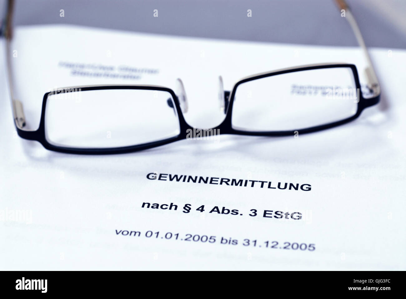 Rendiconti finanziari Foto Stock